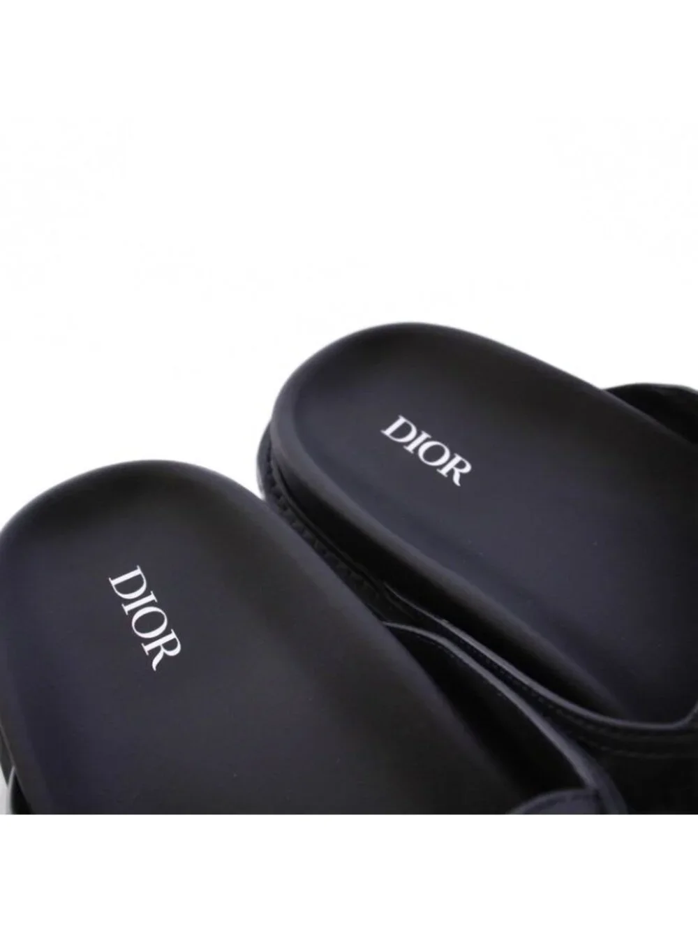 Dior Homme Diamond Logo Sandals Slippers 43 Black - Picture 5 of 7